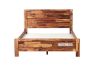 Picture of PHILIPPE Single/King Single/Double/Queen Size Acacia Wood Bed Frame (Rustic Java Colour)
