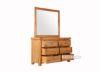 Picture of WESTMINSTER 6-Drawer Solid Oak Dresser with Mirror