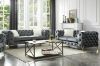 Picture of VIGO 3/2/1 Seater Chesterfield Tufted Velvet Fabric Sofa Range (Grey)