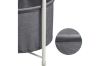 Picture of SASAKI Simple Side Table with Basket and Removable Tray (White)