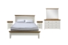 Picture of NOTTINGHAM Solid Oak Bedroom Combo (White) - 5PC Queen