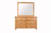 Picture of WESTMINSTER 6-Drawer Solid Oak Dresser with Mirror