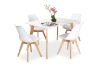 Picture of EFRON 5PC Dining Set (White) - 1.2M Table