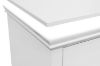 Picture of LOUIS 2-Drawer Hevea Wood Bedside Table with LED Lighting (White)