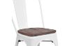 Picture of TOLIX Replica Dining Chair With Solid Pine Wood (Matt White)