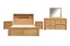 Picture of HEYFIELD 4PC/5PC/6PC Solid Oak Bedroom Combo Set in Queen/King Size