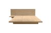 Picture of YUKI 2PC/3PC Japanese Low Height Bed Frame Set with Headboard in Queen/King Size