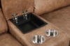 Picture of NAKEETA Air Leather Power Recliner Modular Sofa with Console and Storage