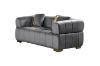 Picture of VEGAS Chesterfield Velvet  Sofa (Grey) - 3+2+1 Sofa Set