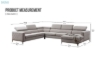 Picture of HOUSTON Memory Foam  Sectional Sofa