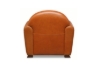 Picture of BOURBON 100% Genuine Silky Aniline Leather Club/Cigar Armchair/Sofa Chair