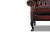 Picture of WILLIFORD 100% Genuine Leather Chesterfield High Back Wing Armchair/Sofa Chair  (Maroon)