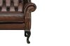 Picture of WILLIFORD 100% Genuine Leather Chesterfield High Back Wing Armchair/Sofa Chair (Tobacco)