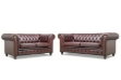 Picture of WILLIFORD 100% Genuine Leather Chesterfield Sofa Range (Maroon) - 3+2 Sofa Set