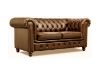 Picture of WILLIFORD 3/2 Seater 100% Genuine Leather Chesterfield Sofa Range (Tobacco)