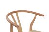 Picture of WISHBONE Solid Wood Y Replica Chair (Natural Frame-Beige Seat) - 53x50x79