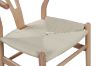 Picture of WISHBONE Solid Wood Y Replica Chair (Natural Frame-Beige Seat) - 53x50x79