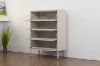 Picture of STARK Steel Frame 4-Door Transparent Glass Shoe Cabinet (Cream) 