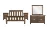Picture of WESTMINSTER 4PC/5PC/6PC Solid Oak Bedroom Combo in Queen/King Size (Walnut)