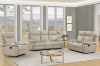 Picture of SORIANO Air Leather Manual Reclining Sofa Range (Greige)