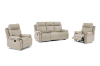 Picture of SORIANO Air Leather Manual Reclining Sofa Range (Greige)