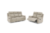 Picture of SORIANO Air Leather Manual Reclining Sofa Range (Greige)