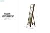 Picture of DANKO Full Length Mirror with Solid Reclaimed Wood Frame (165x62cm)