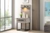 Picture of WESTDEN Storage Bed Frame with LED Lighting Bedside Table Combo Set in Queen /King Size
