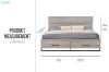 Picture of WESTDEN Bedroom Combo Set with Side Pier in King Size - 3PC Combo