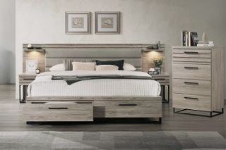 Picture of WESTDEN Bedroom Combo Set with Side Pier in Queen Size - 4PC Combo