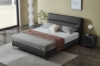 Picture of CUBA Genuine Leather Bed Frame in NZ King Size (Dark Grey)
