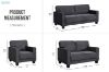 Picture of HERBERT Corduroy Sofa Range (Grey) - 3+2+1 Sofa Set