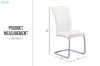 Picture of EDAN High Back Dining Chair with Powder Coating Base (Pearl White) - Each