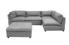 Picture of ASPECT Nappa Fabric Memory Foam Sectional Modular Sofa (Grey)- 5PC Big Combo Set