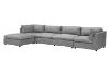 Picture of ASPECT Nappa Fabric Memory Foam Sectional Modular Sofa (Grey)- 5PC Big Combo Set