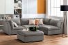 Picture of ASPECT Nappa Fabric Memory Foam Sectional Modular Sofa (Grey)- 5PC Big Combo Set