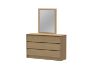 Picture of MOOK 4PC/5PC/6PC Bedroom Combo Set in Queen Size (Light Oak)
