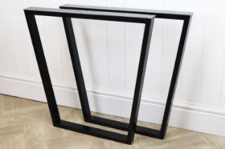 Picture of SynergyPlus H74 Trapezoid Metal Table Legs With 200 Support Bracket 