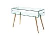 Picture of MURANO 120 Box Bent Glass Console Table with Shelf