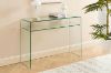 Picture of MURANO 110 Bent Glass Console Table with Shelf