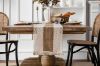 Picture of 376-004 Cotton-Edged Woven Table Runner/Bed Runner with Tassel - 30cmx240cm