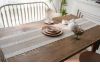 Picture of 376-008 Jacquard Geometric Pattern Table Runner/Bed Runner (Light Brown) - 33cmx240cm