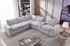 Picture of LUXEON Sectional Modular Sofa Range with Ottoman & Storage Console Hidden Cup Holders & Wireless Charging & USB Type-C Ports