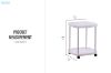 Picture of AMALFI 2-Tier Utility Storage Cart with Wheels