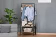 Picture of TRIPAR 150x64cm Hanging Rack with 2-Tier Shelves