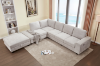 Picture of OSAKA Sectional Sofa (Beige) - Chaise Facing Left with Ottoman