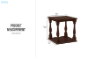 Picture of CUCKOO Square Side Table Solid Wood Leg with Solid Wood Veneer