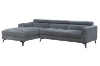 Picture of Frankfurt Sectional Fabric Sofa (Grey) - Chaise Facing Left
