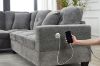 Picture of NEBULA Pro Sectional Sofa with Storage Ottoman (Misty Grey) - Chaise Facing Left