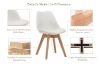 Picture of EFRON 1.2M/1.4M/1.6M 5PC Dining Set (White)